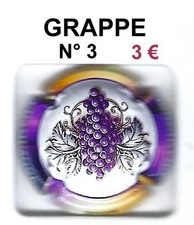 CAPSULES  de CHAMPAGNE  La  Grappe  N° 3