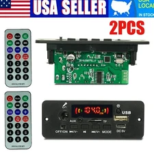 2PCS MP3 Player Amplifier Bluetooth Decoder Board Car Music Player FM Radio DC5V