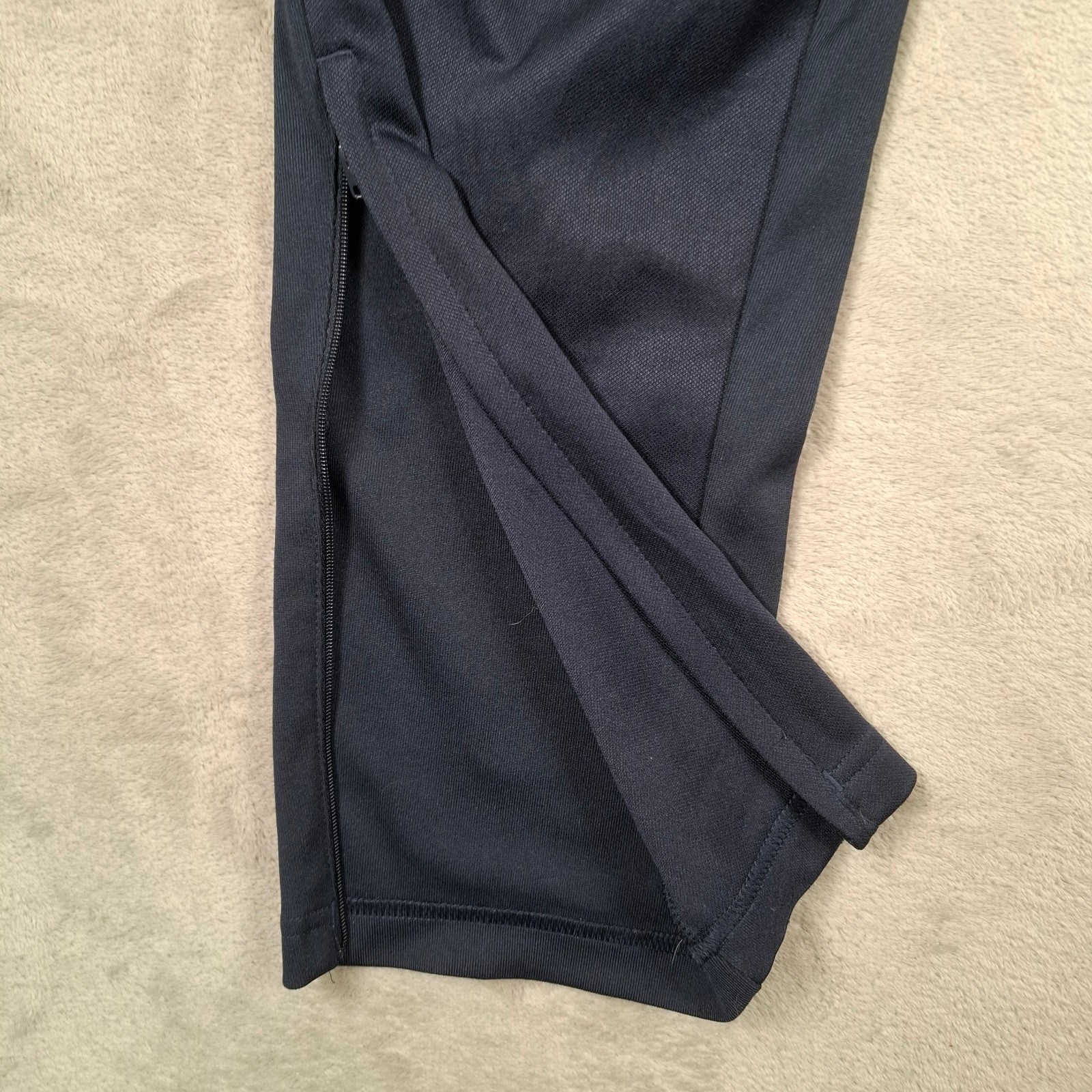 Adidas Track Pants Mens 3XL Navy Joggers Tapered Zip Hem Sports Aeroready W44 thumbnail 5