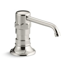 Kohler K-7346-S HiRise stainless soap/lotion dispenser; in Polished Stainless