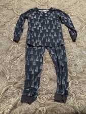 Sweet Honey Toddler Christmas Tree Pajama Set Navy Size 8
