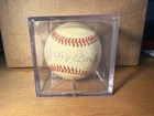 Mickey Mantle Signed Bobby Brown Baseball Auto