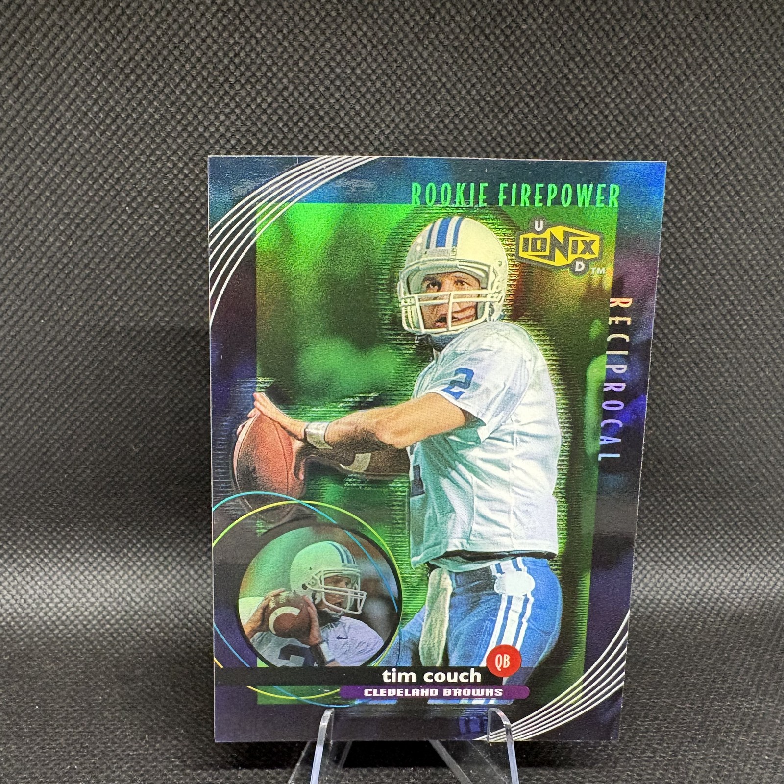 1999 UD Ionix TIM COUCH #R61 Rookie Firepower Reciprocal RC Browns