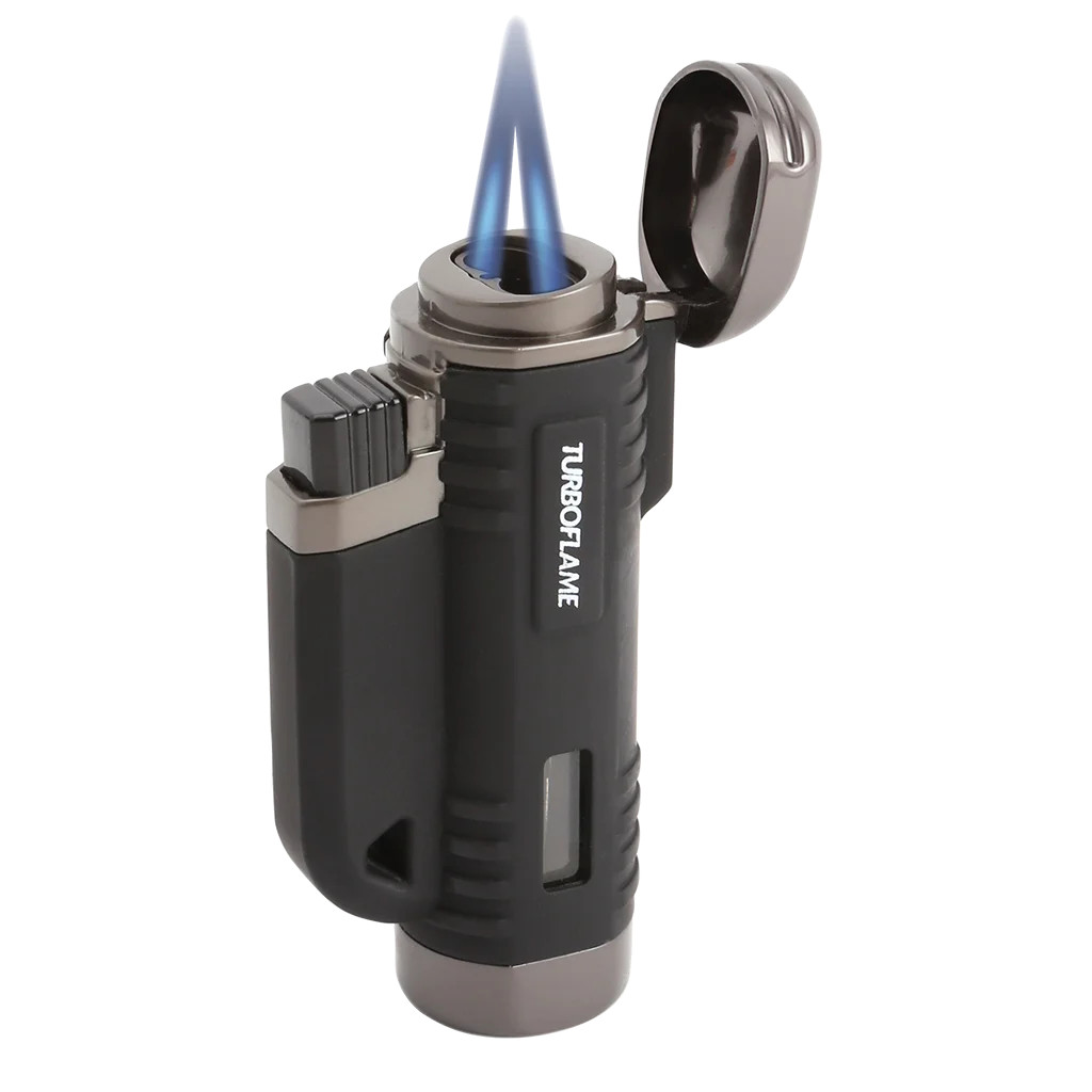 TURBOFLAME Twin Laser Jet V-Flame Windproof Lighter  VFR2-OR Camping wind Green - Image 2