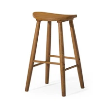 Maven Lane Open Box - 30" Luna Bar Stool In Rustic Natural Wood Finish