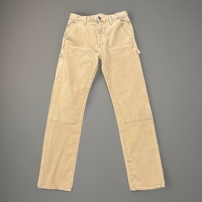 GAP Workwear Double Knee Canvas Pants GAPFlex Tan Utility 29x32 Button Fly