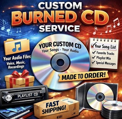 Custom CD, Make your personalized CD Playlist music collection (80 minutes), Mix