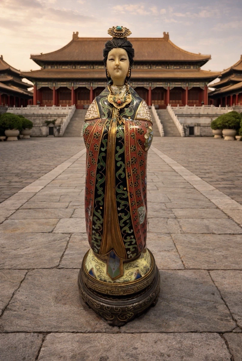 陶瓷古董中国Kwan-殷雕像、雕像| eBay