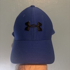Under Armour Boy's Fitted Hat Blue Size S/M Embroidered Logo