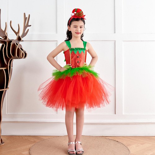 Christmas Children's Tutu Skirt Trendy Girl Wedding Birthday Party Tutu gently