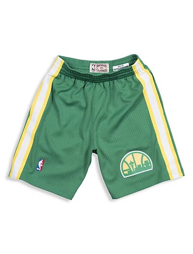 Mitchell Ness Seattle Supersonics 1994-95 ROAD KEMP PAYTON SWINGMAN GREEN SHORTS - Picture 7 of 31