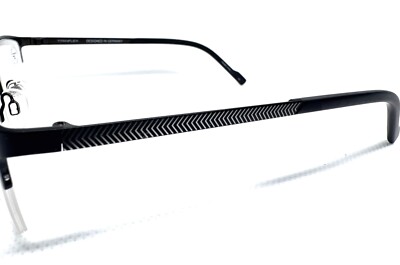 TITANFLEX SELET 827039 10/BLK TITANIUM HALF FRAME EYEGLASSES 53-19-145 TITANFLEX SELET 827039 10/BLK TITANIUM HALF FRAME EYEGLASSES  main image 2