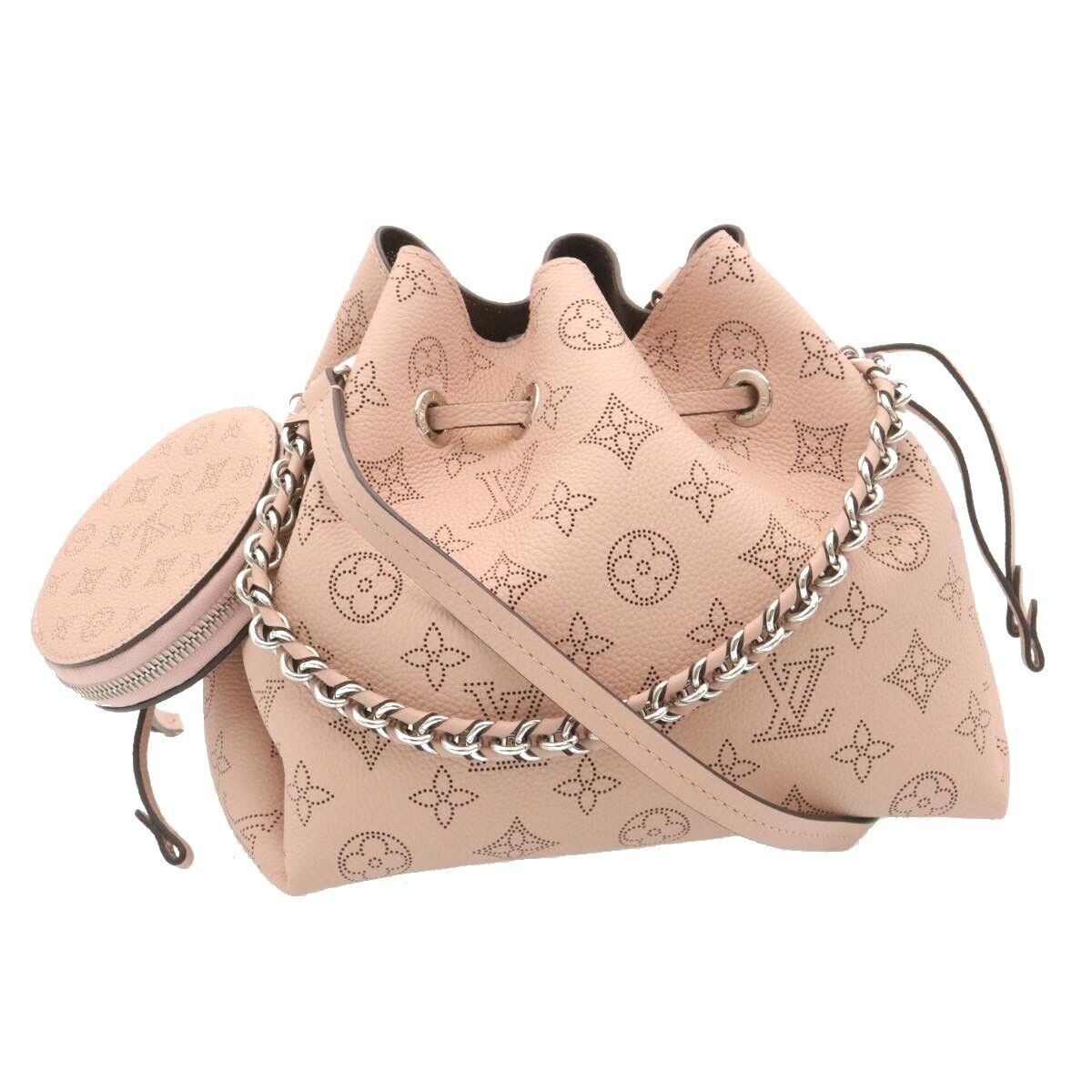 LOUIS VUITTON Monogram Mahina Bella Hand Bag Pink M57068 LV Auth
