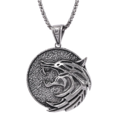 The Witcher Kettenanhänger Geschenk Yennefer Geralt Wolf Medaillon Kettenanhänger
