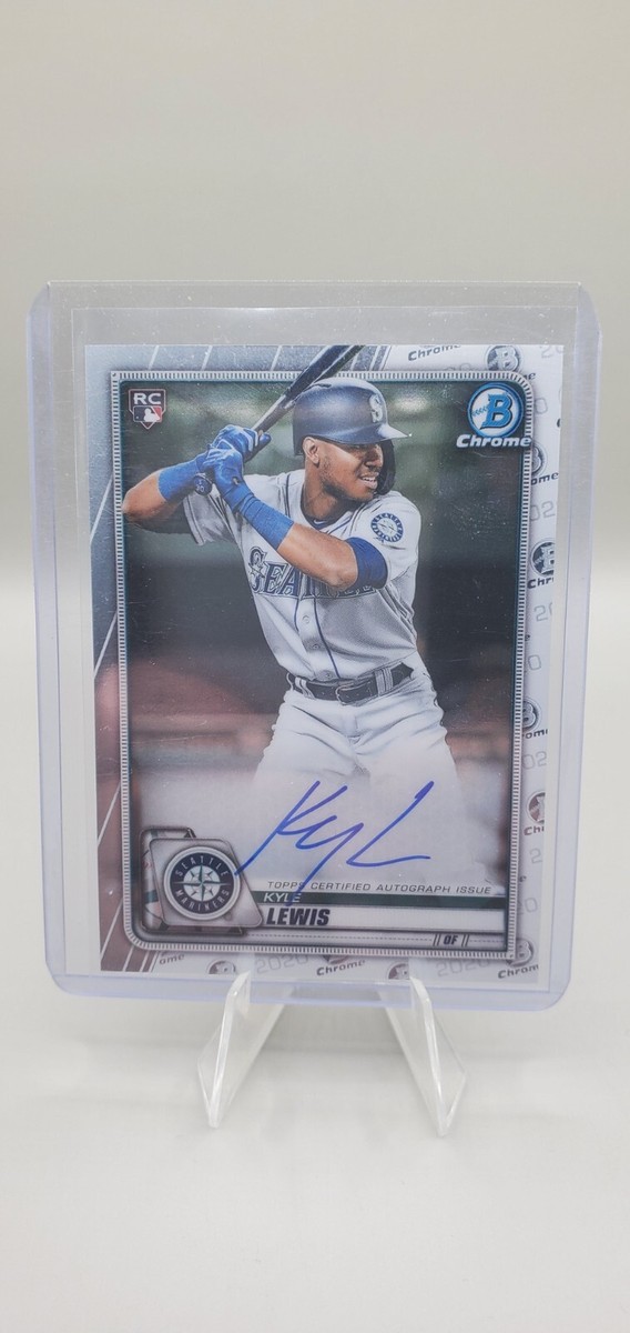 2020 Bowman Chrome KYLE LEWIS RC Rookie Auto #CRA-KL 2020 Bowman Chrome KYLE LEWIS RC Rookie Auto #CRA-KL