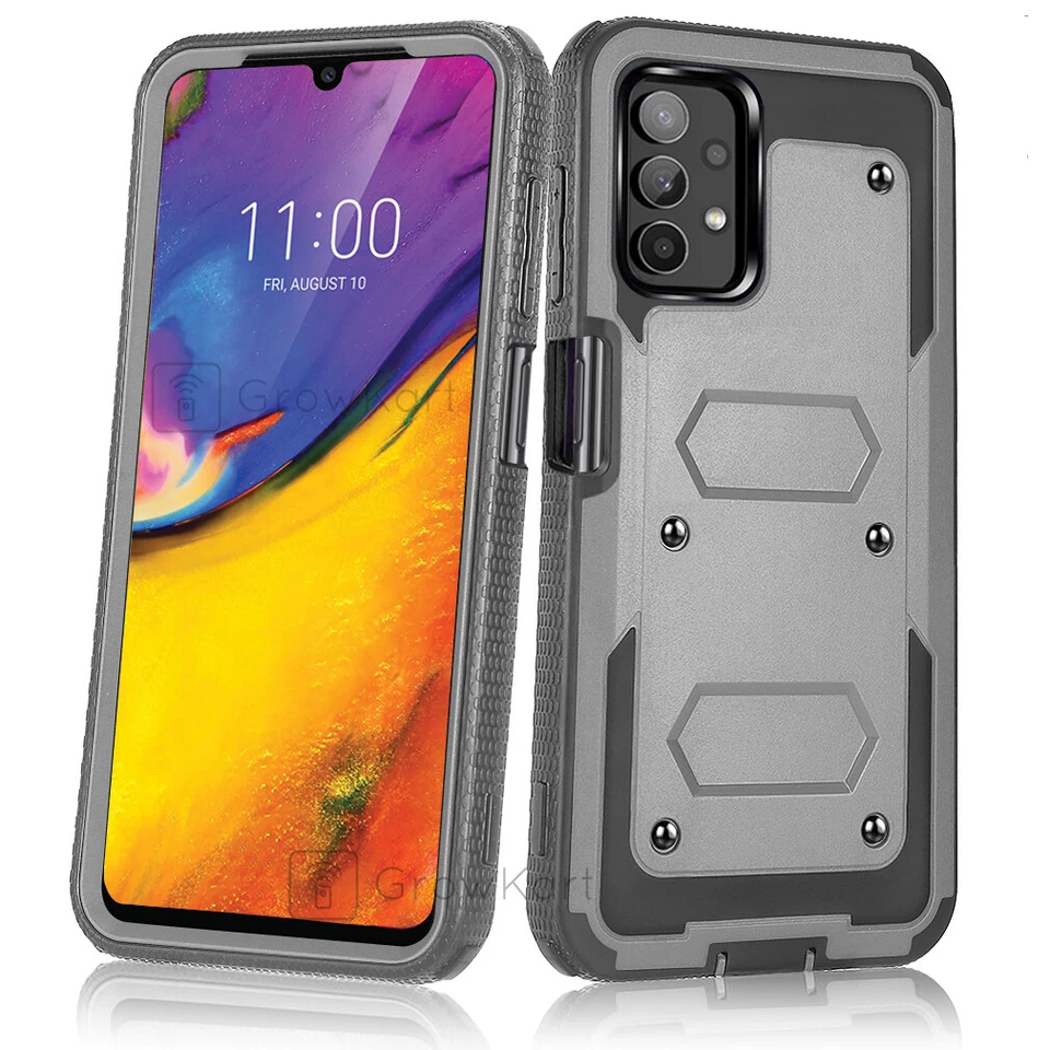 RUGGED SHOCKPROOF TANK ARMOR Hybrid Phone Case Cover + BUILT-IN SCREEN PROTECTOR - Image 4 of 4