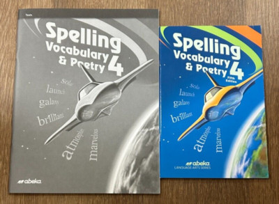 Abeka Spelling, Vocabulary & Poetry 4  text and tests (5th Ed) Grade 4 - New