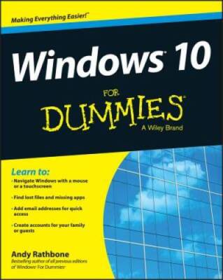 Windows 10 For Dummies (For Dummies (Computers)) - Paperback - VERY GOOD