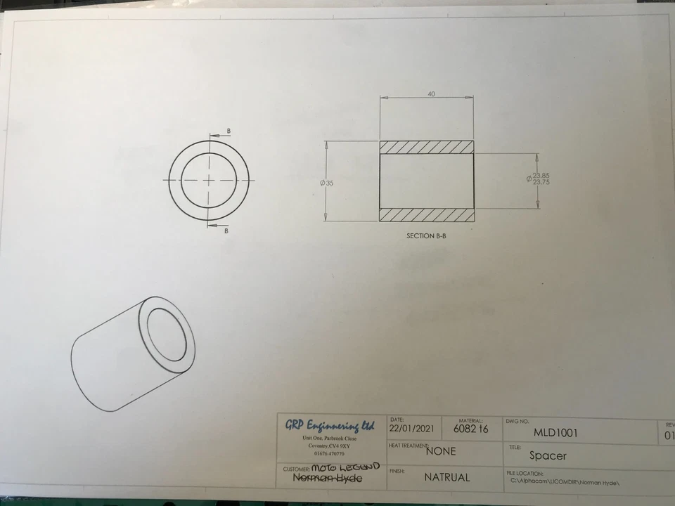 Royal Enfield 650 Interceptor / Continental  PROGRESSIVE FRONT FORK SPRINGS - image 3 of 3
