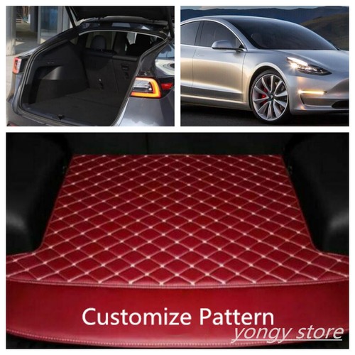 For Tesla 3-S-X-Y 2012-2024 Car Trunk Mats Custom Waterproof Cargo Carpets Liner - Picture 7 of 14