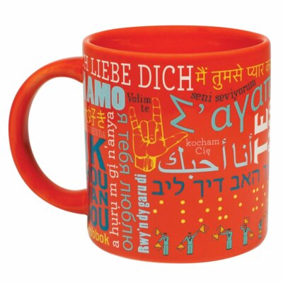Tasse ''I Love You'' in 40 verschiedenen Sprachen