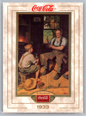 # 33 The Village Blacksmith 1993 Collect-A-Card Coca-Cola Collection Series 1