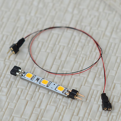 4 x LED lighting strips + Extension Kit connector passenger car lights 4mm wide