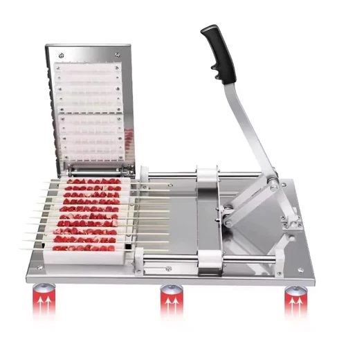 Commercial Stainless Steel BBQ Meat Skewer Machine Meat Skewer Threading Tool - Picture 11 of 19