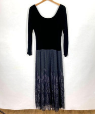 Vintage Ellen Tracy Maxi Velvet Dress Whimsy Fairy Goth Witchy Dark 90s Y2K 6