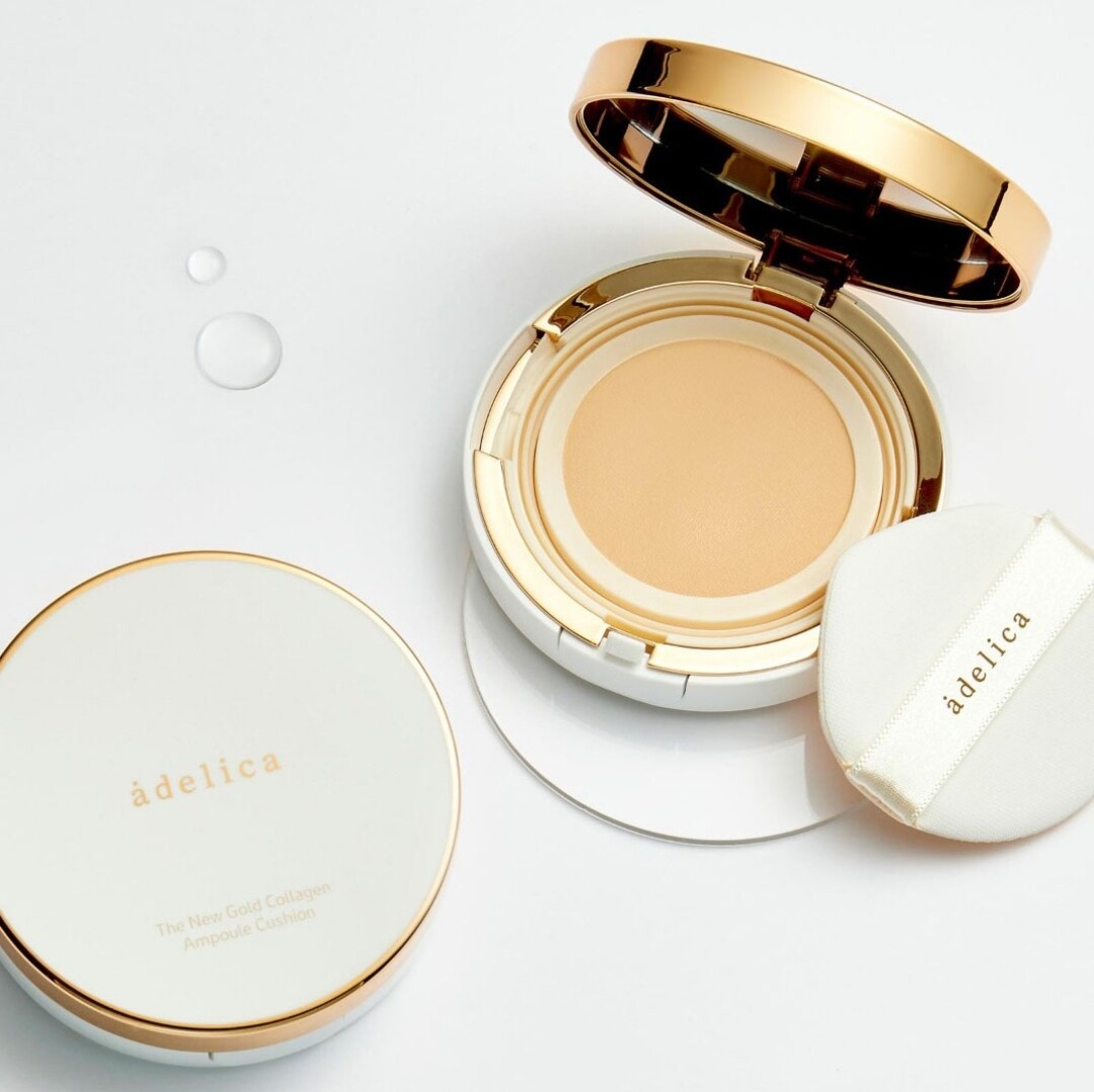 adelica THE NEW GOLD コラーゲンクッションファンデ＆美容液2 Atomy Adelica The New Gold Collagen Ampoule Cushion 14g x 2ea K