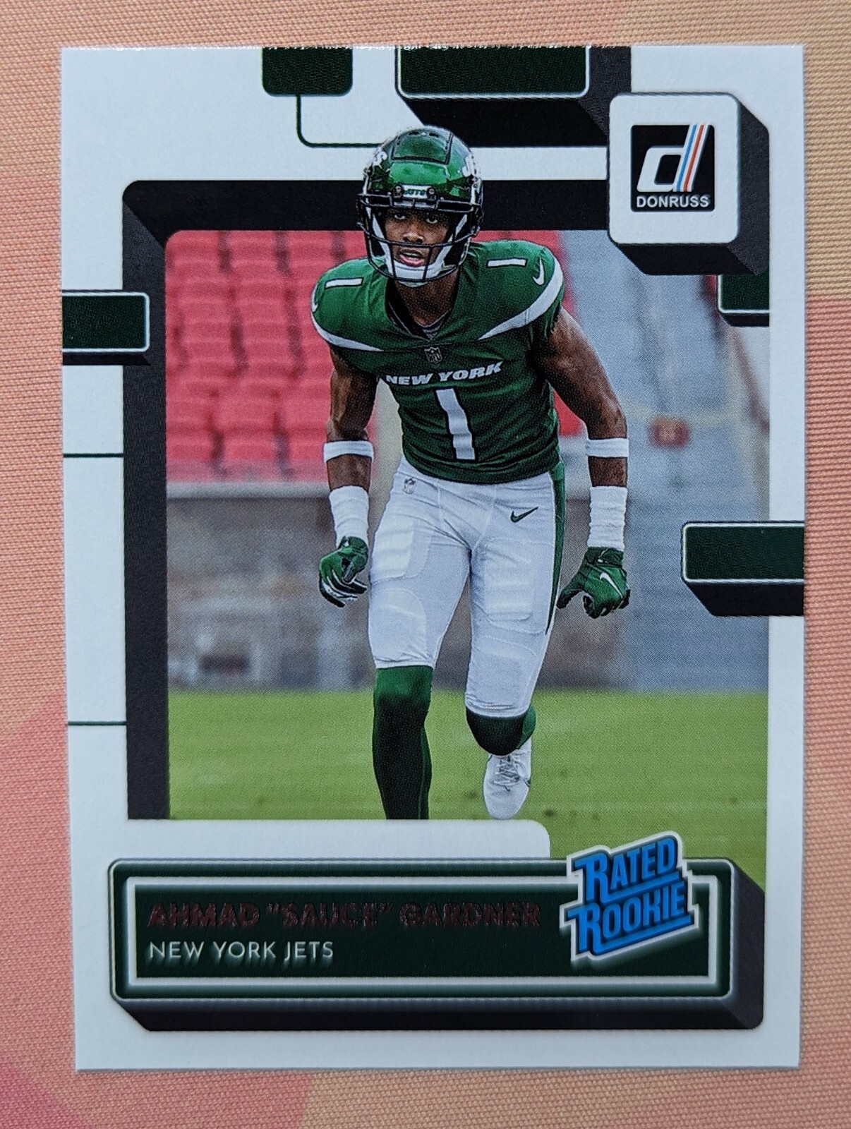 ⭐🏈2022 Donruss Football: Ahmad “Sauce” Gardner Rated Rookie Card No. 328