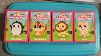 Mcdonald s Adopt Me Pet Lot of 4.  Dog Chipmunk Penguin & Lion New BNIB