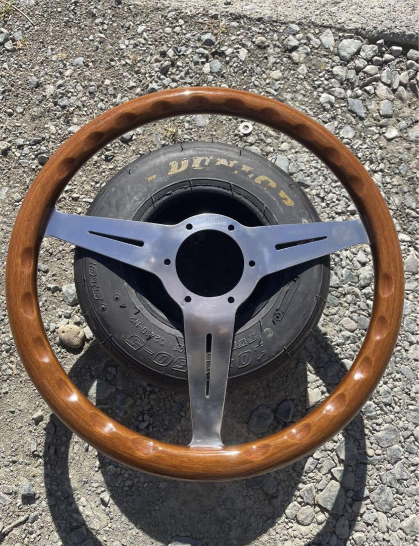 Vintage Nardi Classic Wood Steering Wheel 36cm with