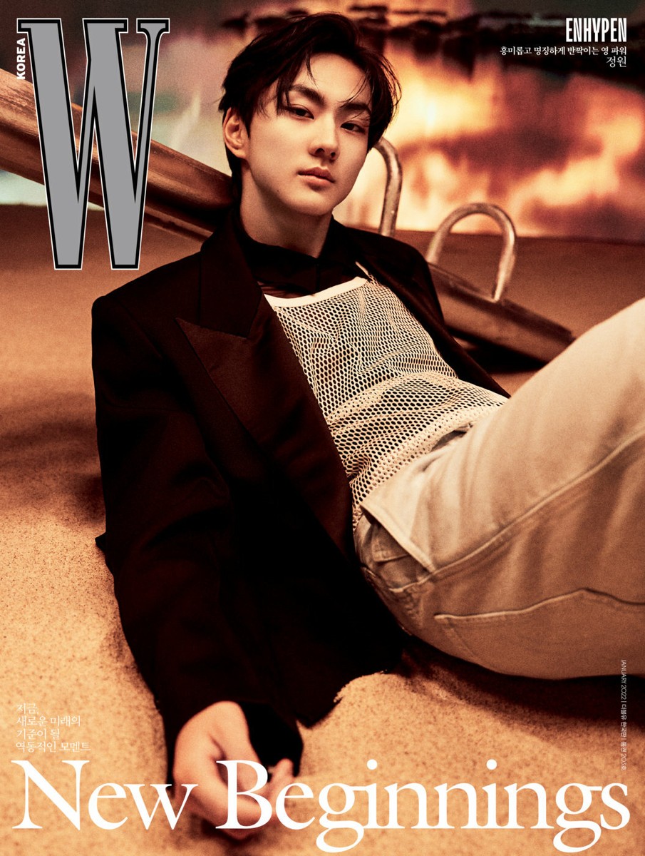 ENHYPEN - ENHYPEN表紙海外の雑誌W W Korea 2022 January SUNWOO, JAY, JAKE, JUNGWON COVERS