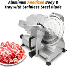 Hakka Commercial 10" Blade Meat Slicer 150W Kitchen Electric Deli Food Cutter