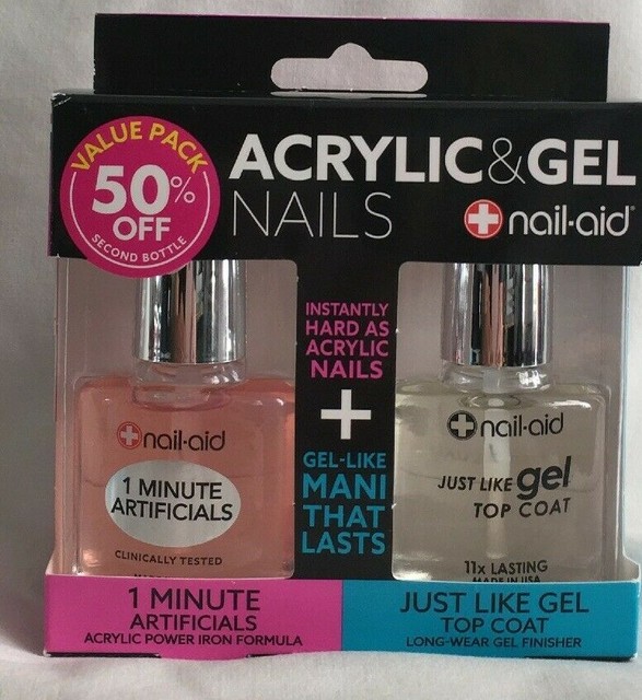 NailAid Acrylic & GEL Nails 1 Minute Artificials Just Like Top COAP
