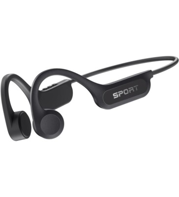 CXK X14 Bone Conduction Headphones - Waterproof, USB-C, Open Ear Design, Black