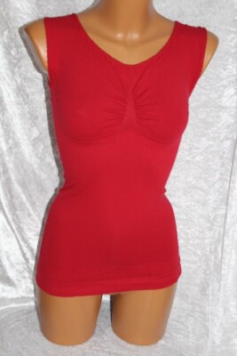 Schlankstütz Shape Bauchkiller Top, PU-UBF- Rot - Antirutschbund - XL 46 48