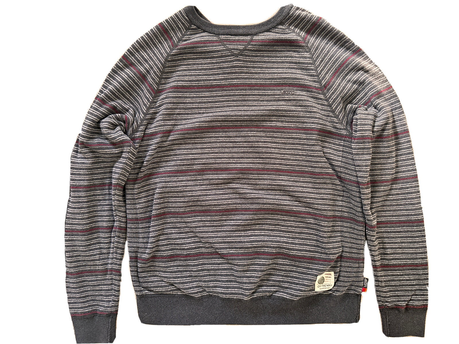 Vans Gray Purple Reversible Pullover Sweatshirt S… - image 1