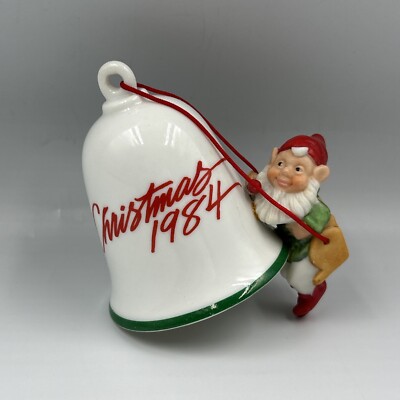 Hallmark Keepsake Ornament ELFIN ARTIST Ornament Bell Year-1984 Holiday Hanging