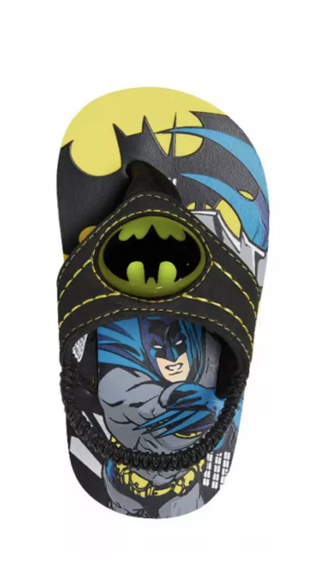 Boys batman hotsell flip flops