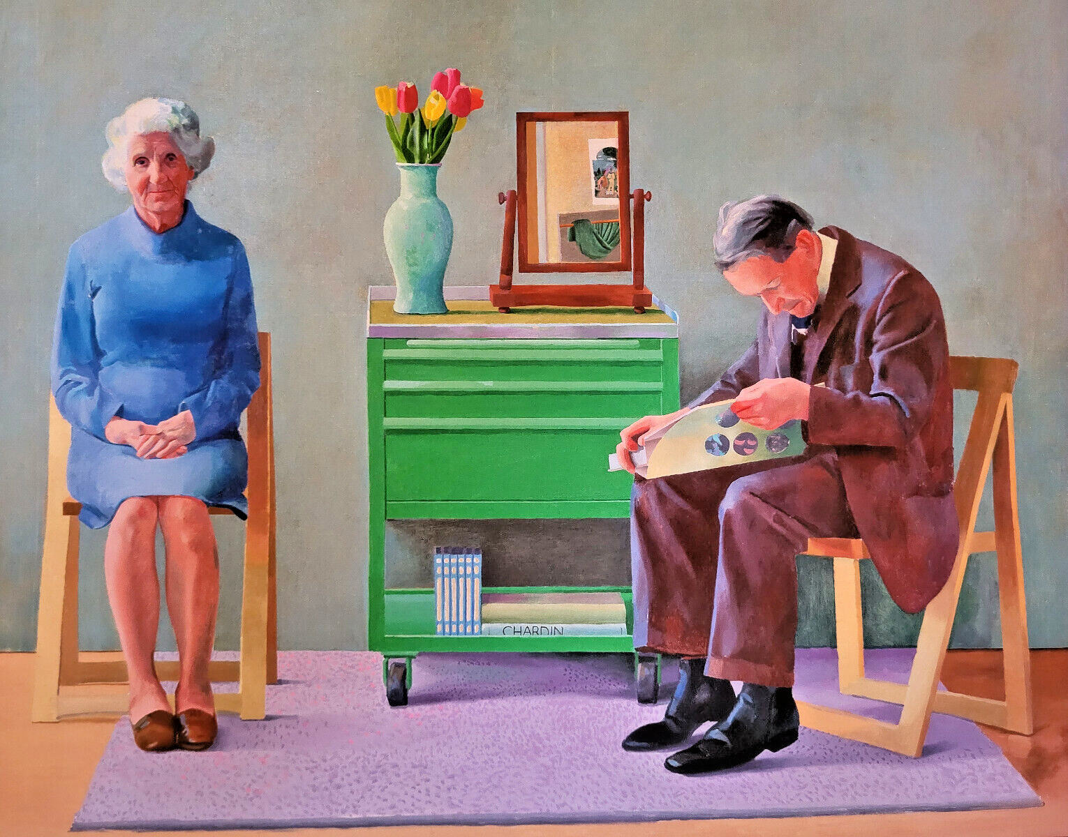 DAVID HOCKNEY - AFFICHE ORIGINALE EXPOSITION - NATIONAL GALLERY LONDON - 2024 image 3
