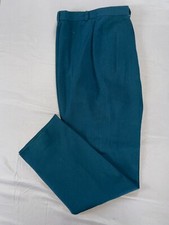 Carlisle Tailored Leg Wool Pants, Trousers. Green, Tag 8. Look Brought In. Read.