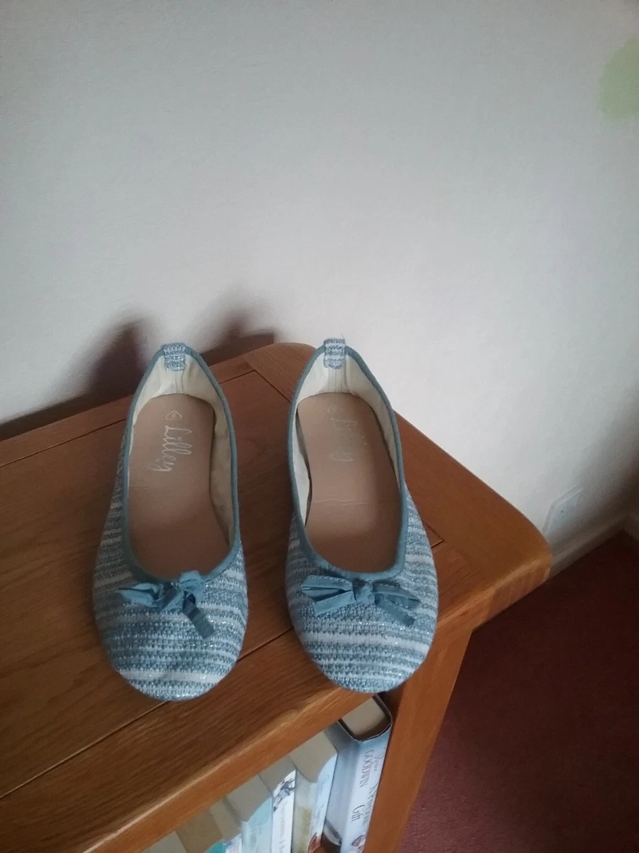 Blue ballerina shoes sales