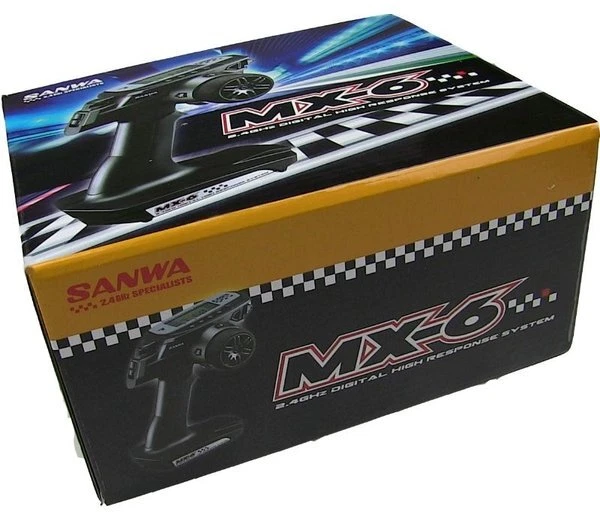 Sanwa 101A32571 MX-6 DRY 3Kanal 2,4GHz FH-E mit RX-391W Empfänger - Bild 2 von 4