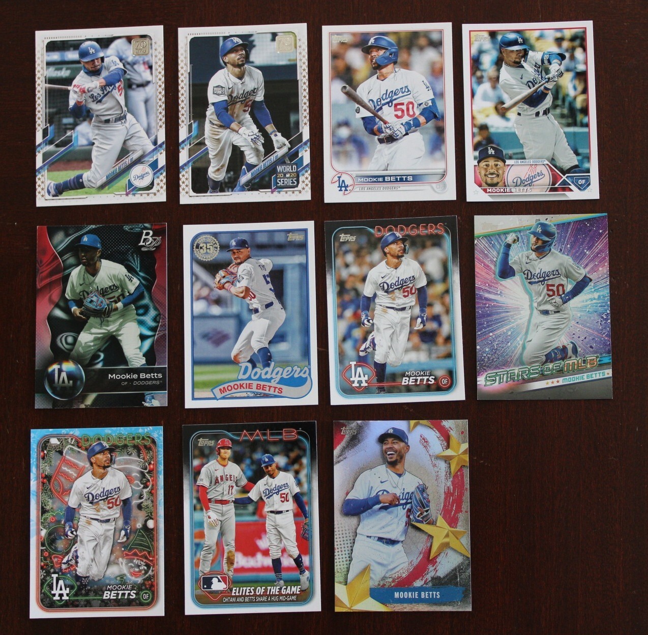 Mookie Betts Baseball Cards Lot of 11 cards