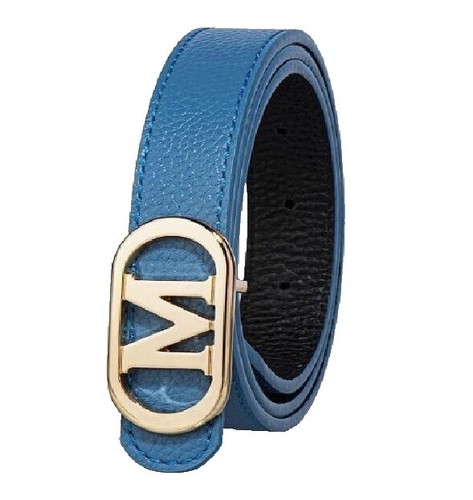 Sézane Livie Belt Womens size 85 Blue Metallic Leather Gold  display picture 1