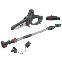 Webb Eco WEV20EXTPS 20v Cordless Pruning Saw 150mm with Extension Pole 1 x 2ah L