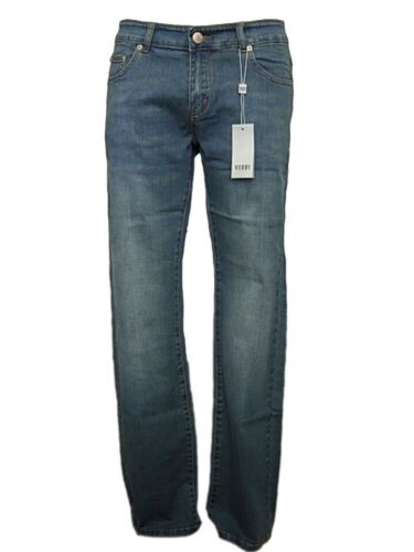 Men's Jeans Verri Studio Size 44 46 48 50 52 54 Slim Fit Summer Stretch - Picture 1 of 4