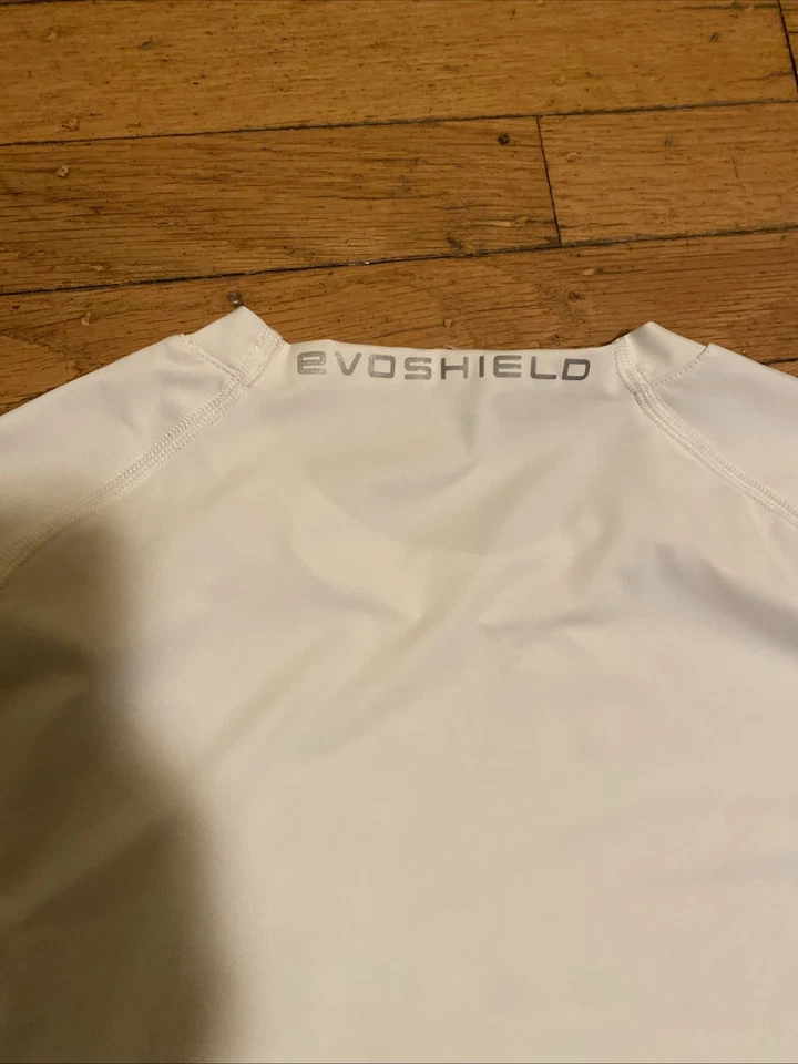 Mens Evoshield Long Sleeve Compression Shirt Size Large White - Image 3 of 3